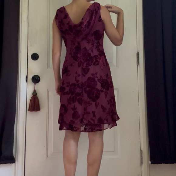 Vintage 90s Whimsigoth Burnout Velvet Dress - Picture 10 of 15